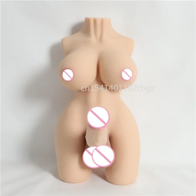 Shemale Sex Doll for Women Men Penis Vagina Two in One 5.5kg Soft Breast Real Vagina Pussy Anal Hole Male Masturbator Doll 18+