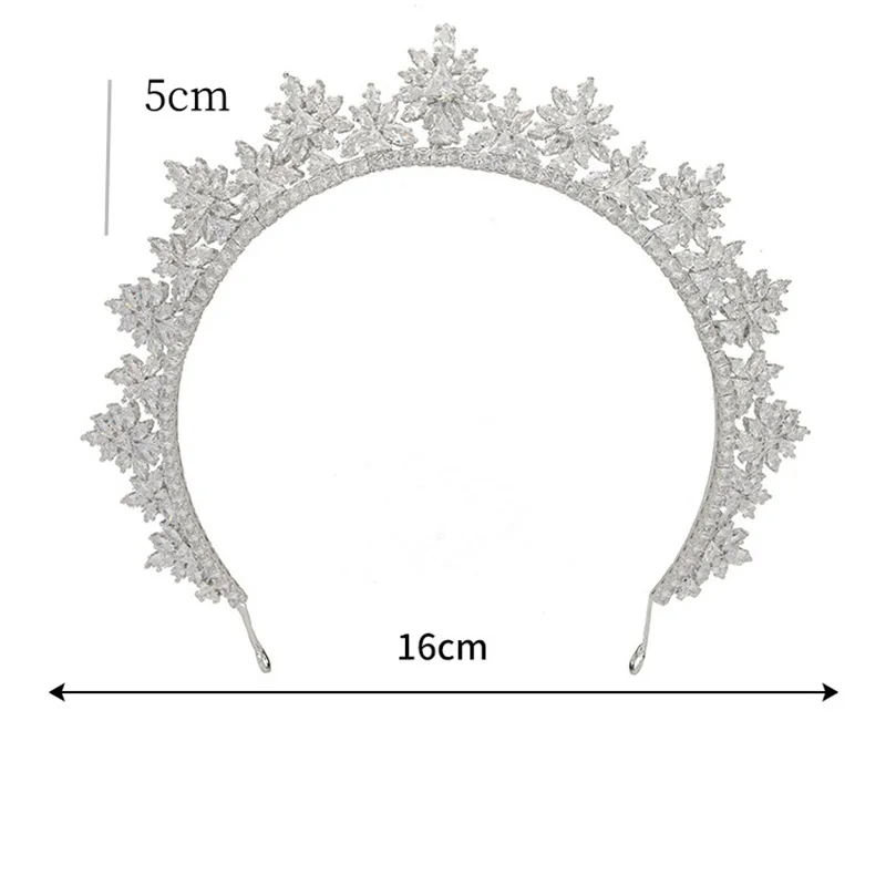 Luxury Bride Crown For Wedding Hair Jewelry Headpieces Crystal Bridal Tiaras Crowns For Quinceanera Women Girl Prom Headdress
