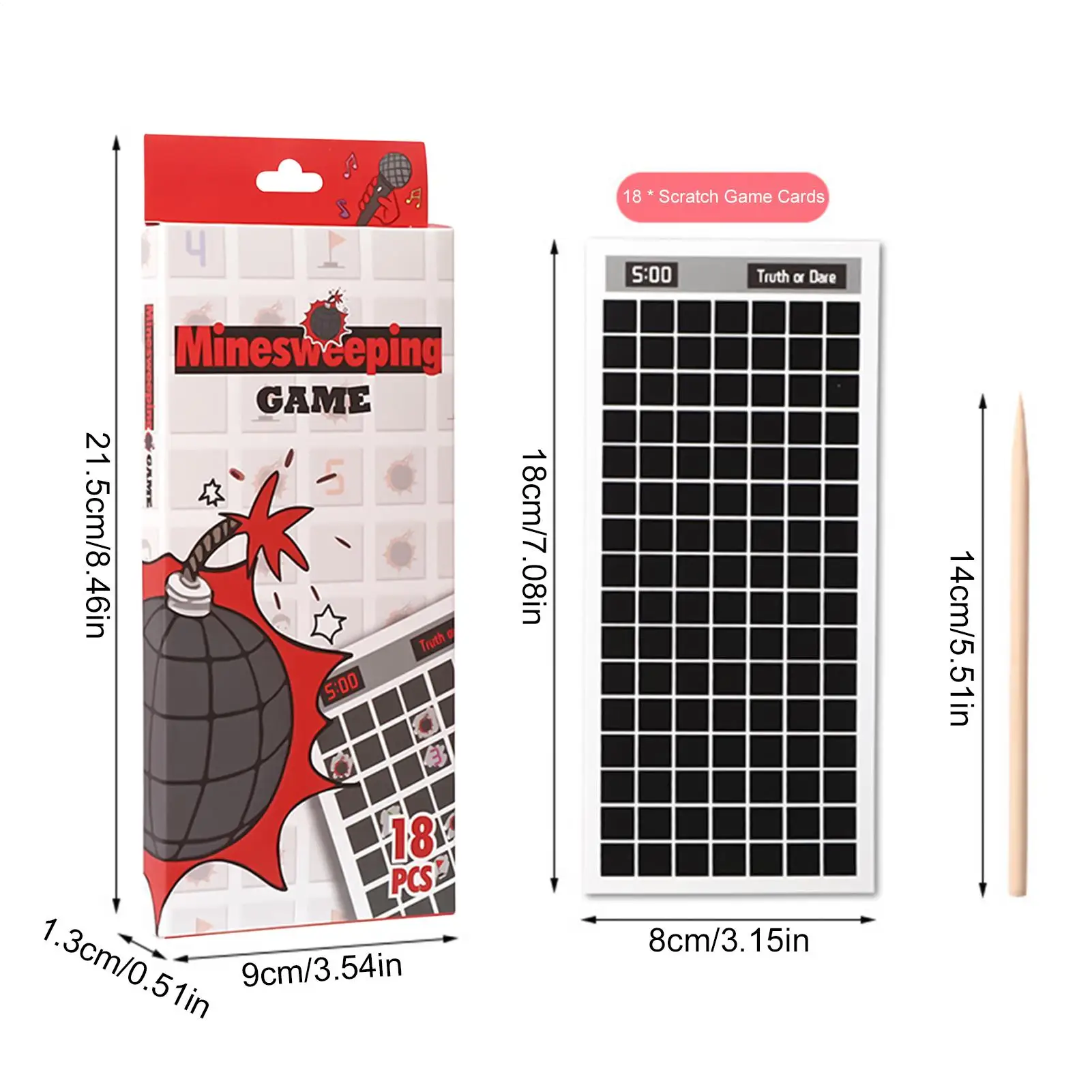 Scratch Card Bomboniere Emozionante Sfida Carte di avventure Divertenti attività da tavolo per le vacanze Compleanni Campeggio Famiglia