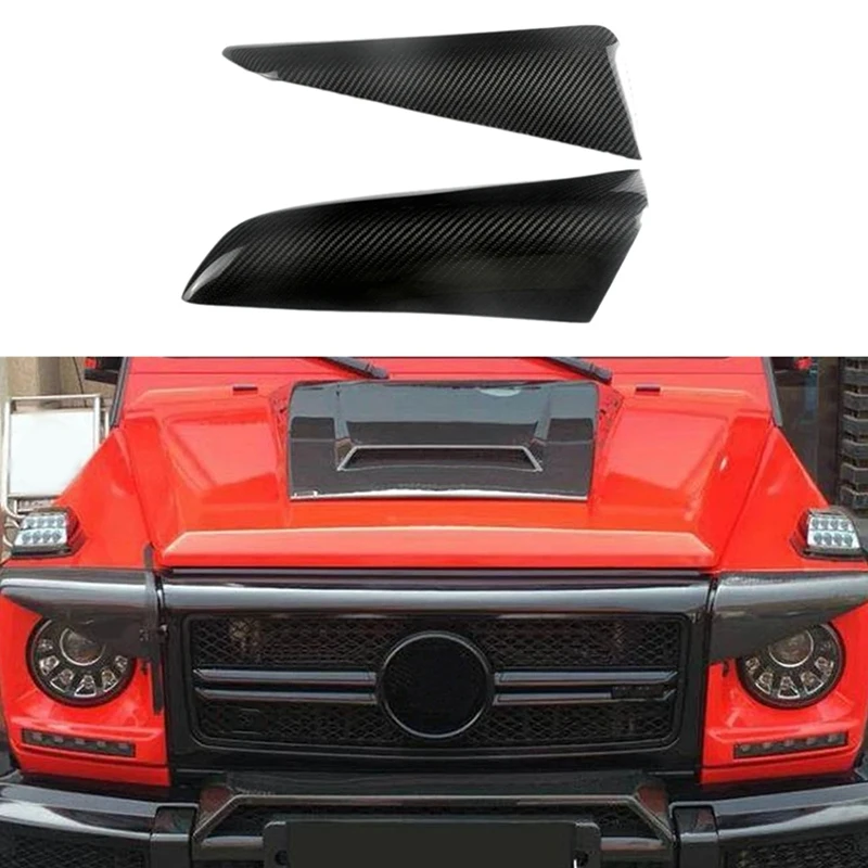 

Carbon Fiber Car Headlight Eyebrow Cover Trim Parts For Mercedes Benz G Class W463 G320 G350 G400 G500 G55 G63 G65 1990-2018