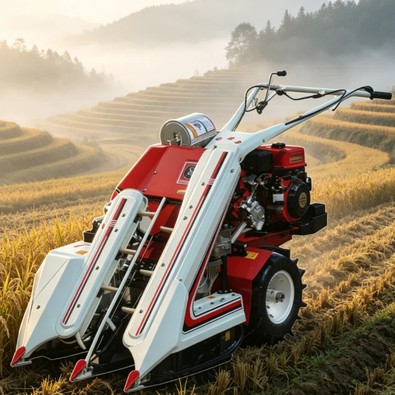 Customized Mini Combine Harvester, Durable Agricultural Farm Machinery Suitable for Corn and Buckwheat Harvest Work