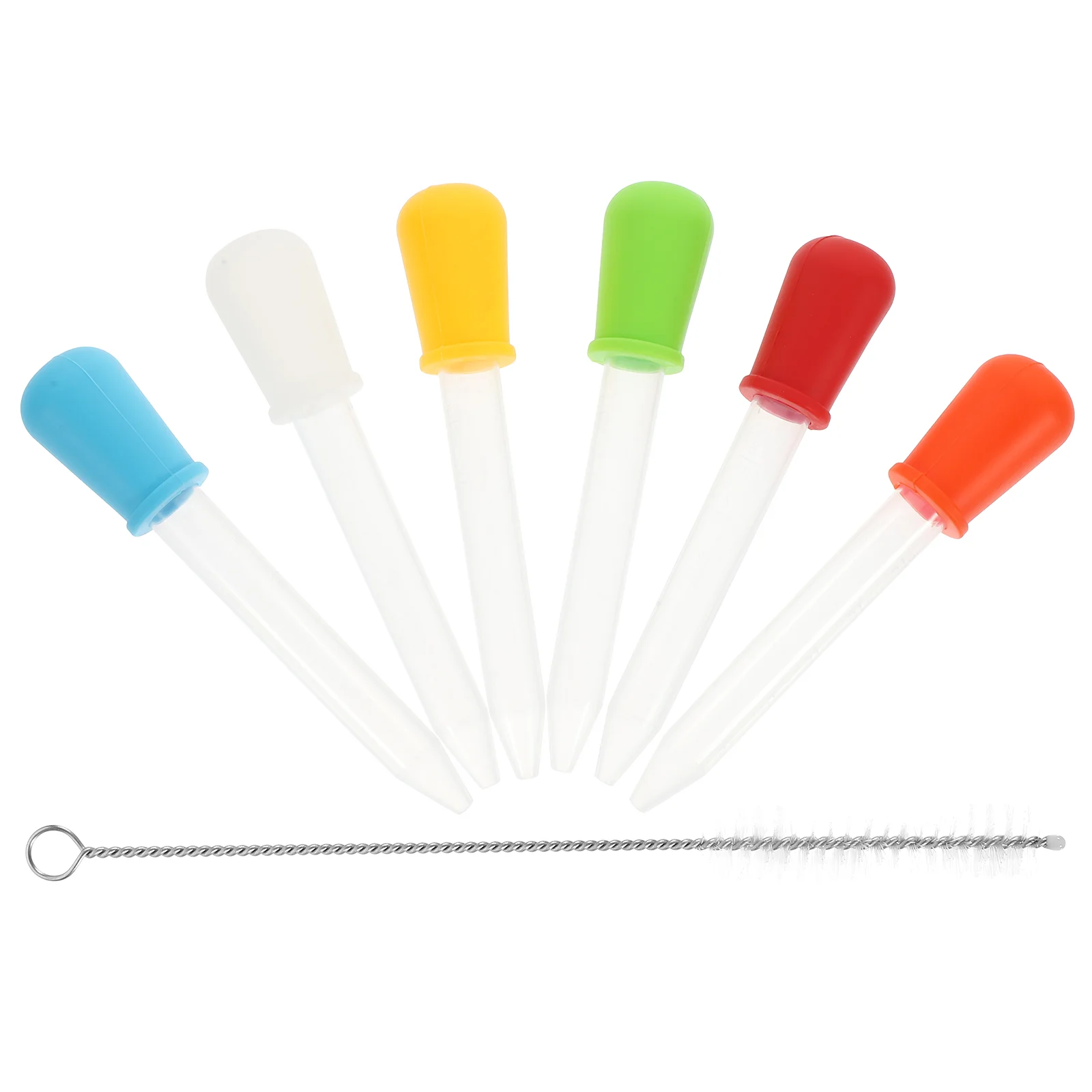 

6 Pcs Dropper Liquid Droppers Medicine Cleaning Brush Silicone Eye for Silica Gel Kids