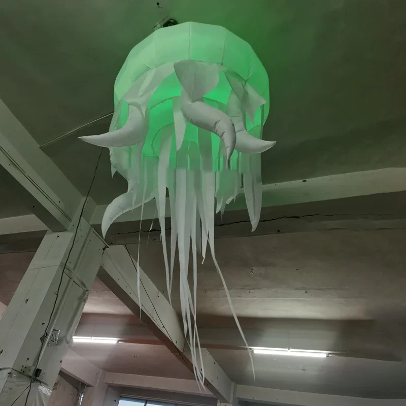 jellyfish for led inflatable advertising Inflatable tube hanging decorative lighted Jellyfish for inflatable toys