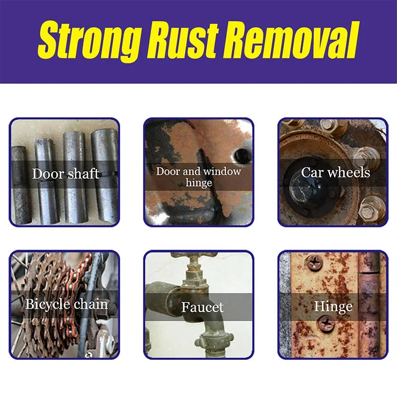 AIVC Rust Remover Potent Car Detailing Maintenance Multi-Purpose Supplies Auto Accessories Anti-Rust Metal Chrome Rust Remover