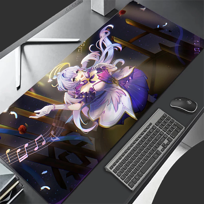 Mousepad Computer Gaming Accessories Keyboard Pad Office H-honkai Star Rail Robin PC Rubber Mouse Pad Decoracion Desk Mouse Mat