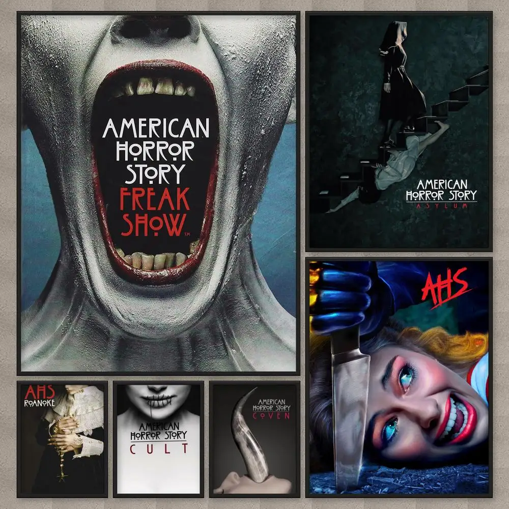 TV American Horror Story Poster HD Room Decor Home Decoration Interior Wall Art Printing Waterproof Garage Party BedRoom Gift