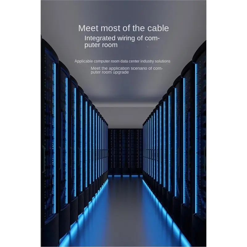 LXYB18B Finger Duct Wire Organizer 1U Network Cable Management Horizontal Vertical Mount 19 Inch Server Rack 24 Slot 48 Port - view 5