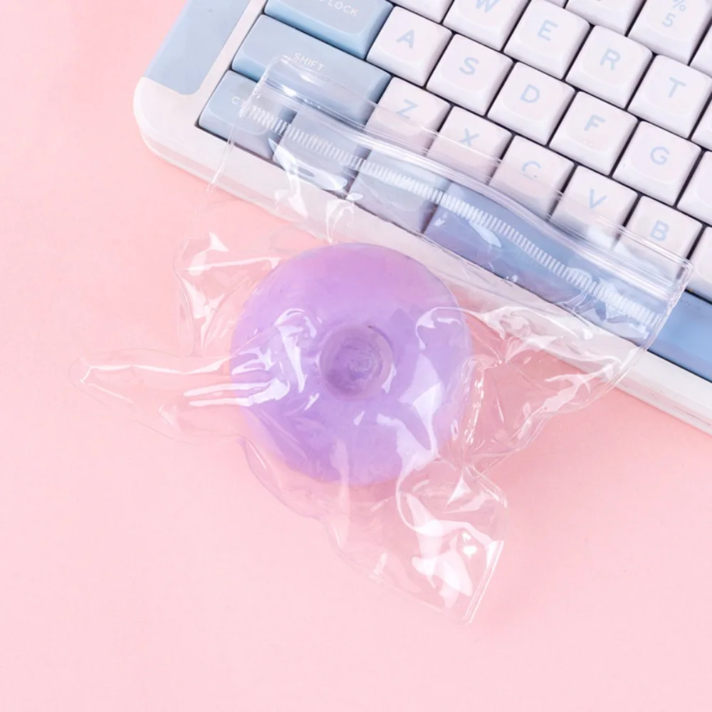 Blue Coconut Oil Squishy Ball Transparent Soft Ball Quick-rebound Squeeze Toy Slow Rising Clear Jelly Crispy Handmade Ball
