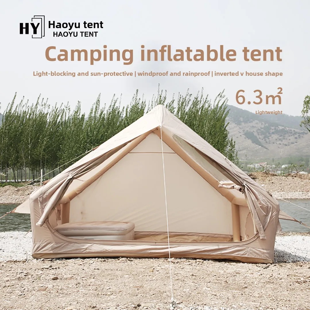 YFY inflatable tent four seasons automatic outdoor travel single door inflatable tent with skylight