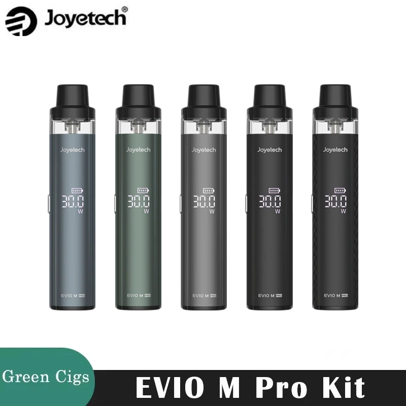 الأصلي Joyetech EVIO M Pro Kit Vape 1100mAh بطارية 30W 2ml 0.6ohm & 0.8ohm مبخر السجائر الإلكترونية