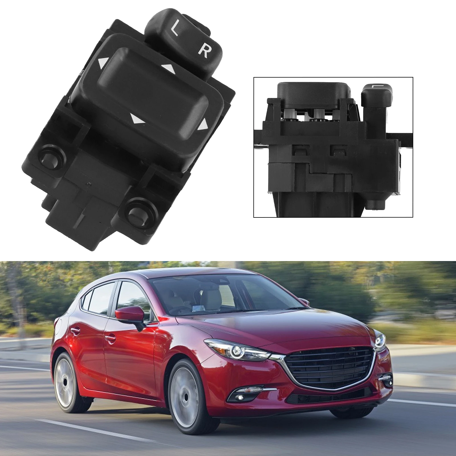 Car Maintenance Rear Mirror Switch Direct Replacement 1 Piece Rear Mirror Switch Easy Installation OE Reference Required