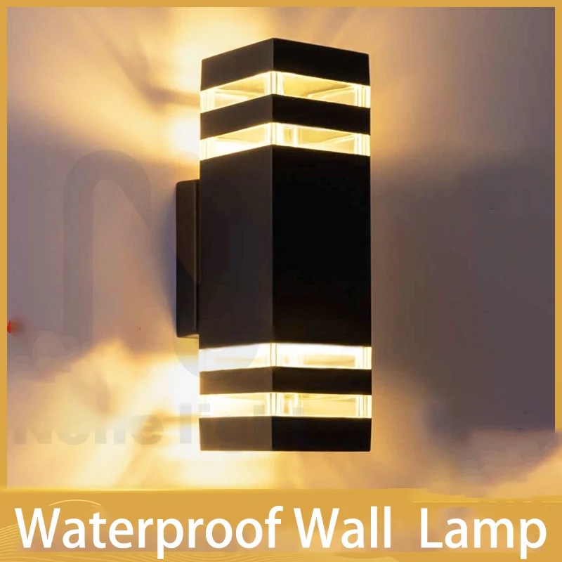 Outdoor Decor Wall Light Waterproof External Wall Lamp Street Lighting Garden Backyard Fixture Home Decorations Christmas Lights