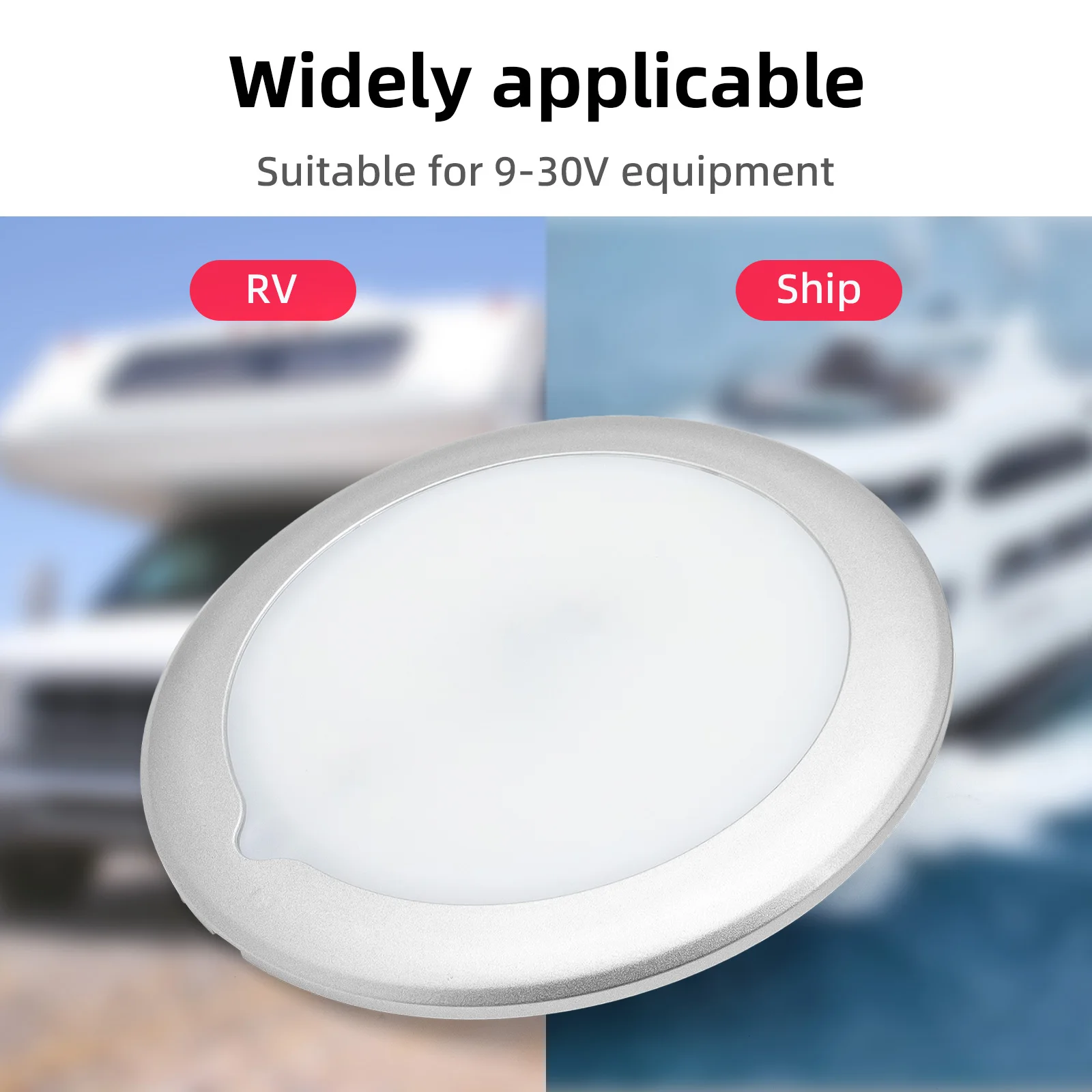 RV 인테리어 캠핑카 독서 지붕 조명, 매립형 LED 천장 조명 패널, 캠핑카 RV 천장 램프, 캐러밴 보트, 150X16MM, DC12V