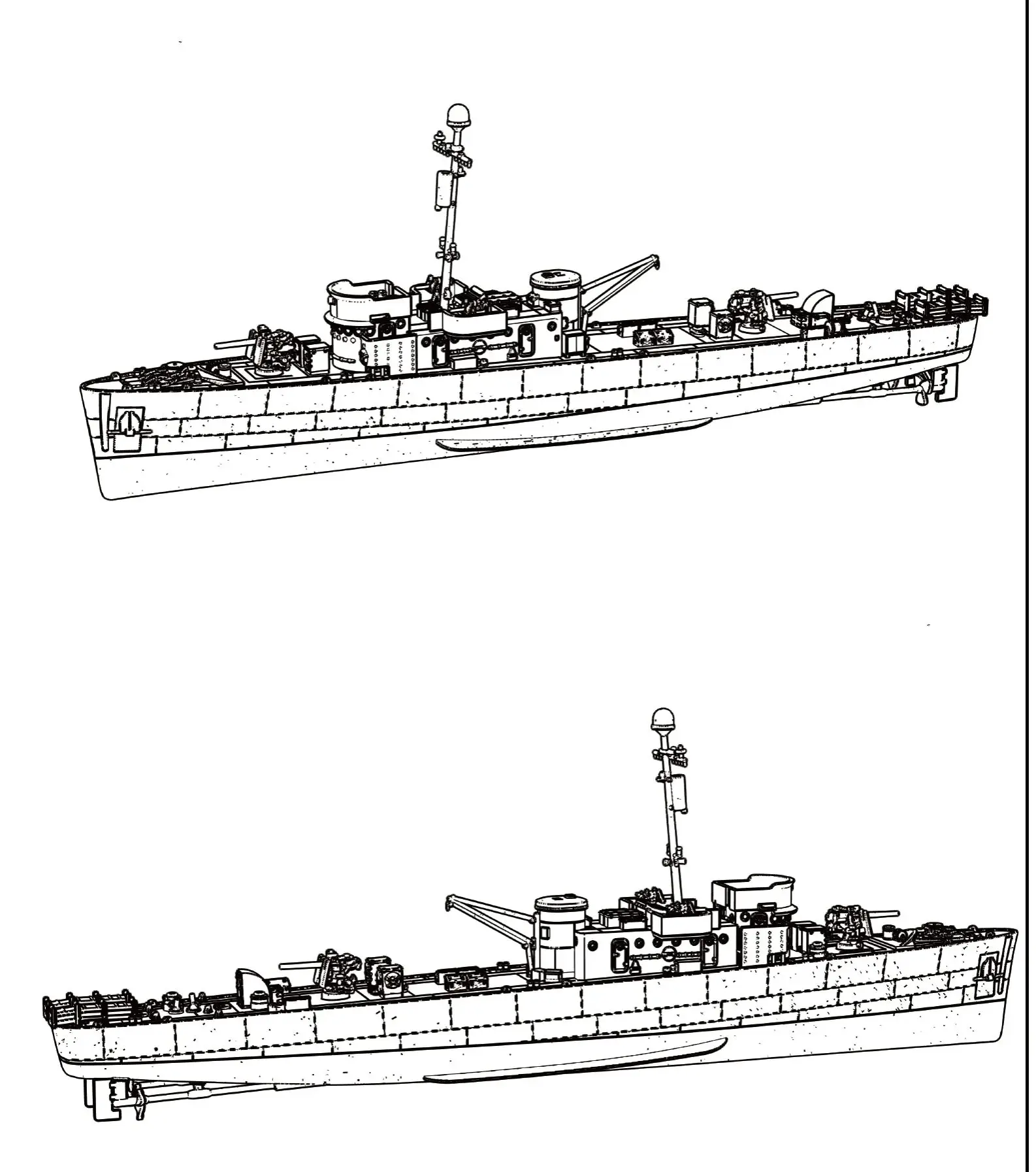 

USS PC-461 Class Carmi Sub-Chaser SSC599-A 1/144 1/200 Military Model Kit Miniature Static Model