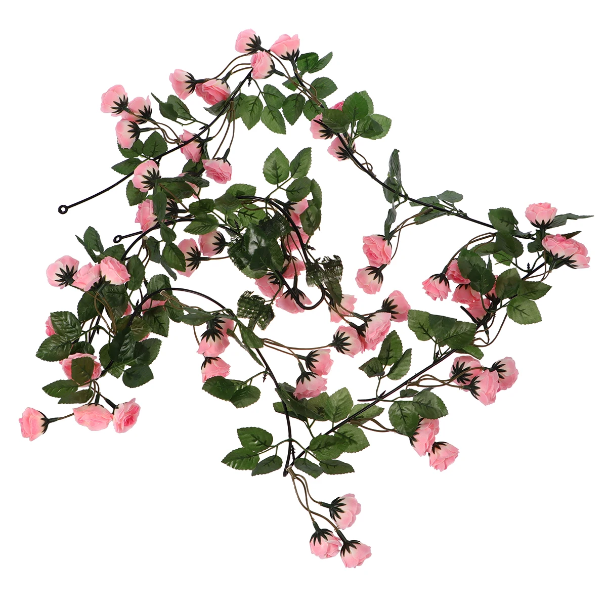 

1pc Artificial Rose Vine Fake Vines Garland Lifelike Simulation Flowers for Home Decor Wall Hanging Realistic Indoor