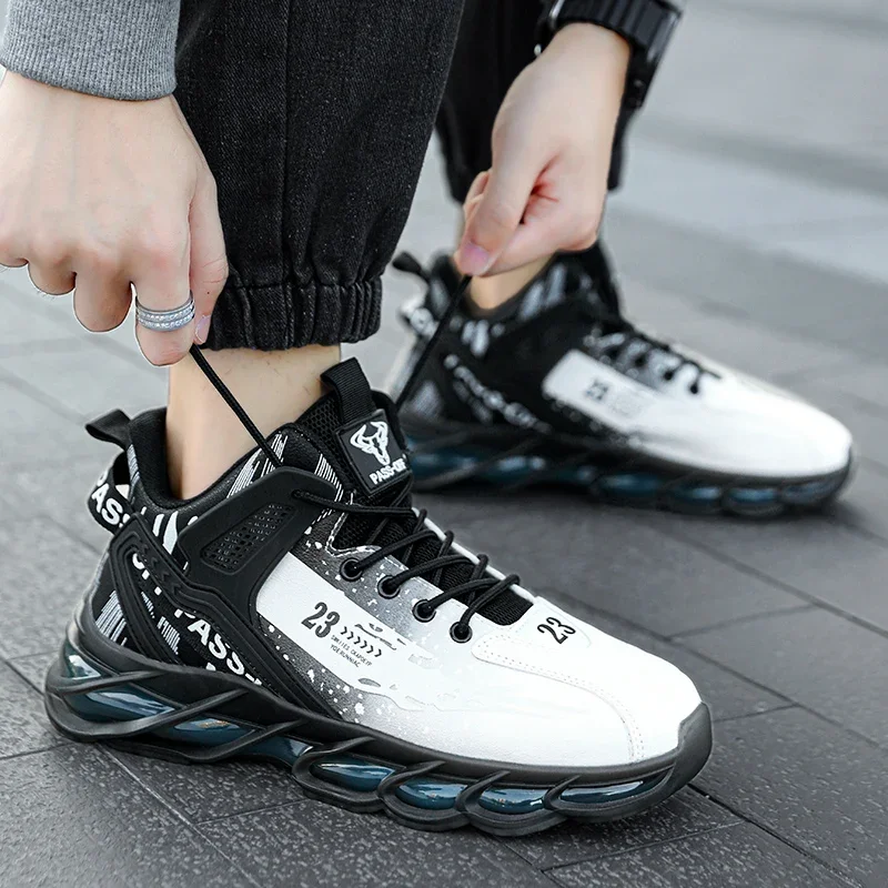 

Running Shoes New in High Top Men's Sneakers Round Toe Platform Shoes Casual Fashion for Men Sneakers Zapatillas De Deporte