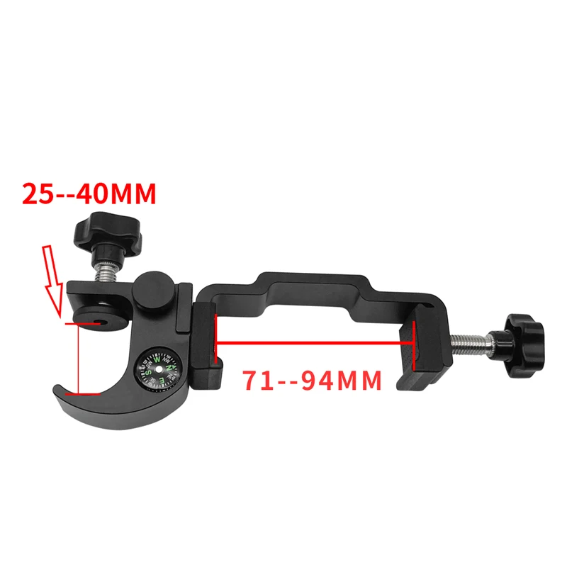 Universal Corrosion resistant GNSS GPS Pole Clamp with compass &Open Data Collector Cradle pole holder mount dropshipping