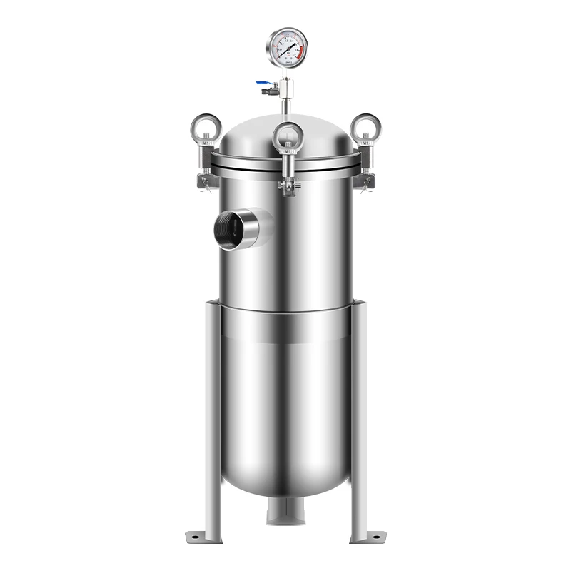 Bag filter cloth bag 304 stainless steel precision well cement sand filter tank security industrial front large flow