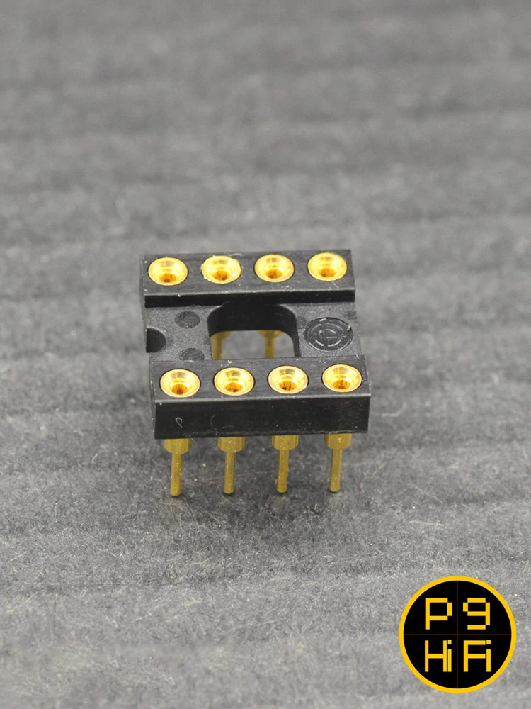 High End Beryllium Copper 10u Gold Plated IC Sockets Block DIP8 8Pins Connector DIP Op Amp Socket  8P Pin