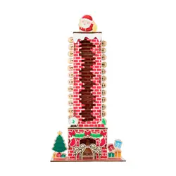 Christmas Advent Calendar Desk Ornament Christmas Decoration Xmas Calendar for Holiday Bedroom Party Indoor Home Decors