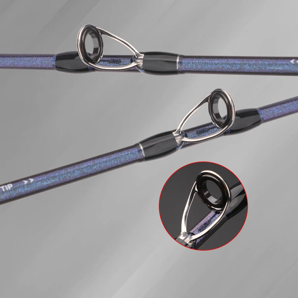 ROLLFISH Titan-Spitze Oktopus-Tintenfisch-Castingrute aus Kohlefaser für Salzwasser-Bootsangeln, Leichte Slow-Jigging-Rute 1,55M Action7:3 – Detail 3