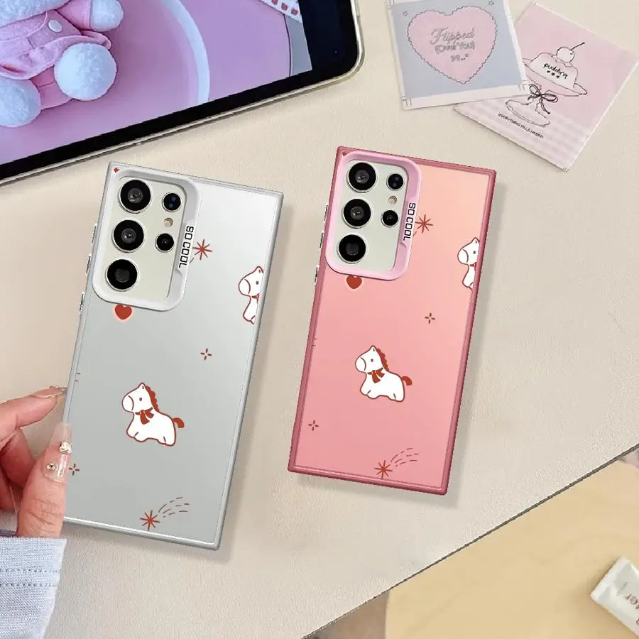 Phone Cover Case for Samsung Galaxy S26 S25Edge S22 Ultra S20 FE S21 S24 FE S23 S25 Note 20 Ultra Cute Pony