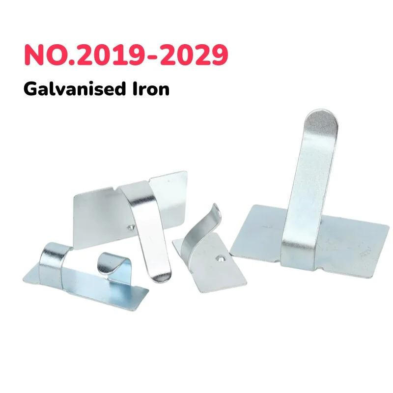 No 2019-2029 Galvanised Iron Adhesive Mount Metal Cable Clamp No-drill Cable Clamp With/without Adhesive