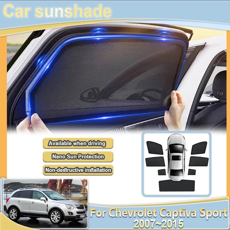 

For Chevrolet Captiva Sport 2012 Opel Antara L07 2007~2015 Car Mesh Sun Shade Light Blocking Curtains Privacy Car Accessories