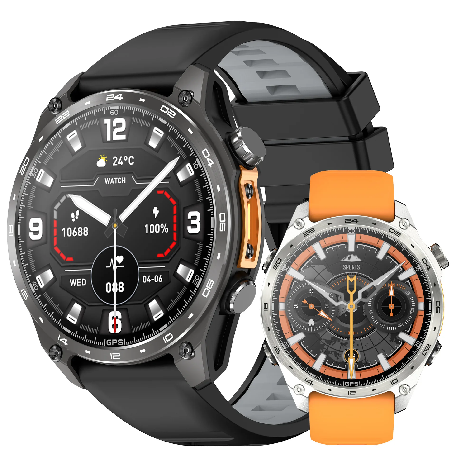 New HD300pro GPS SmartWatch Men 4GB Memory Offline Map Smart Watch Waterproof with Altitude Flashlight Outdoor Watch