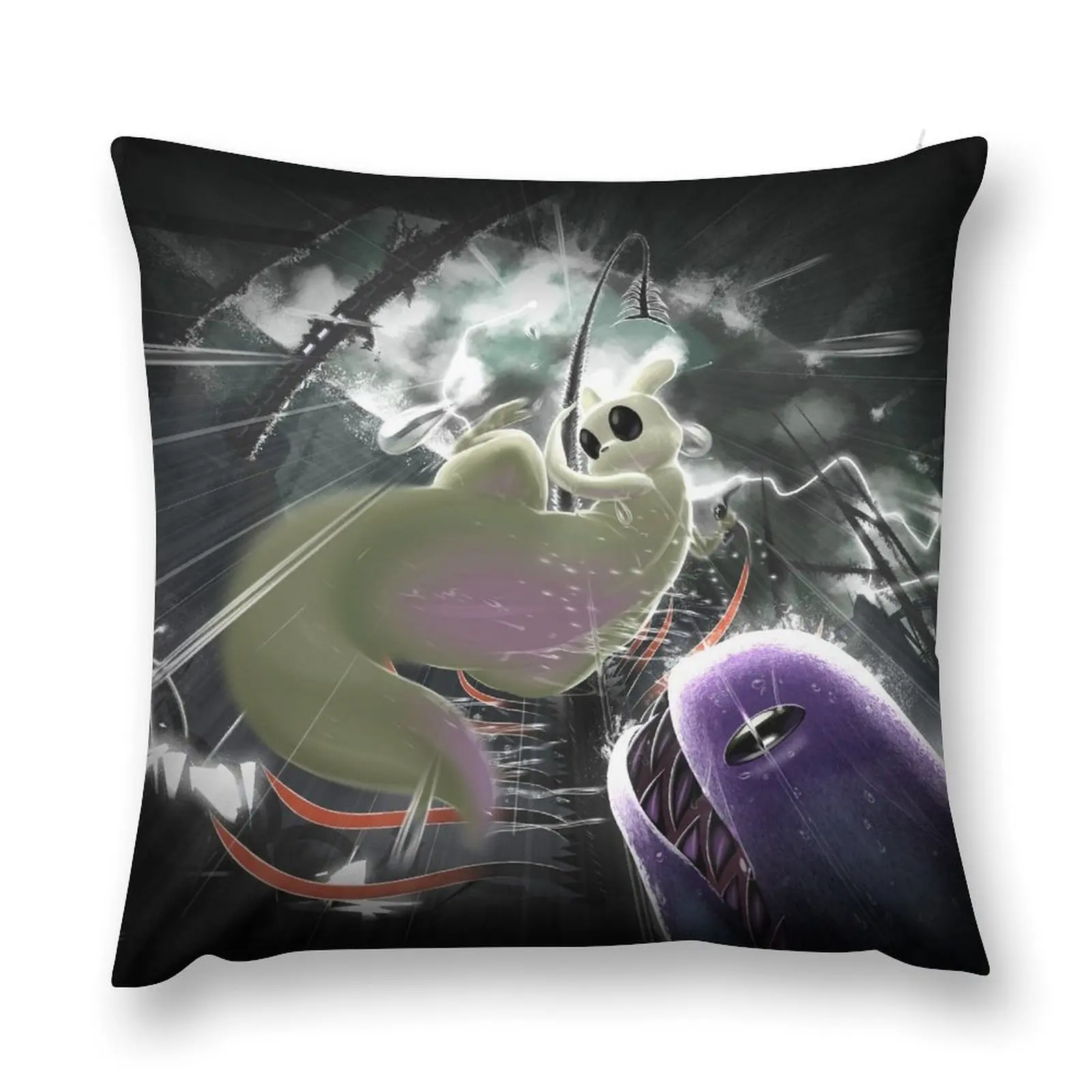 A Slugcat's Struggle Throw Pillow Sofa Decorative Covers luxury sofa pillows Anime pillow