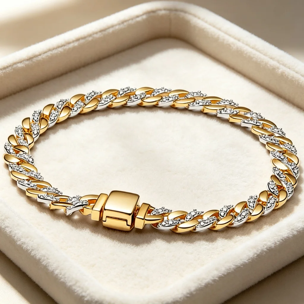 Luxuriöses Voll-Diamant-Zirkon-Armband S925 Sterling Silber Rosen-Armband Damenschmuck Geeignet für Besondere Geschenke für Mädchen – Detail 2