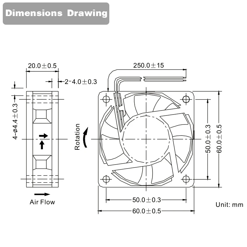 2 Stuks Darutio 60X60X20Mm 6020 12V 24V Dubbele Bal 3d Printer Koelventilator 60Mm X 20Mm Borstelloze Machine Apparatuur DC Motor Koelventilator