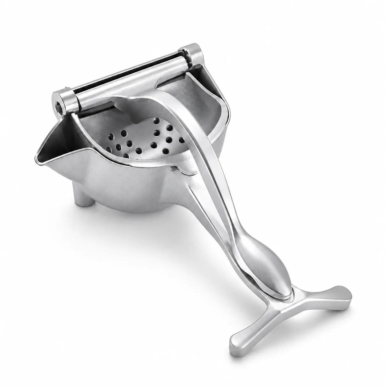Manual Citrus Juicer Press, Handheld Fruit Squeezer with Perforated Bowl for Lemons, Limes and Oranges view 2