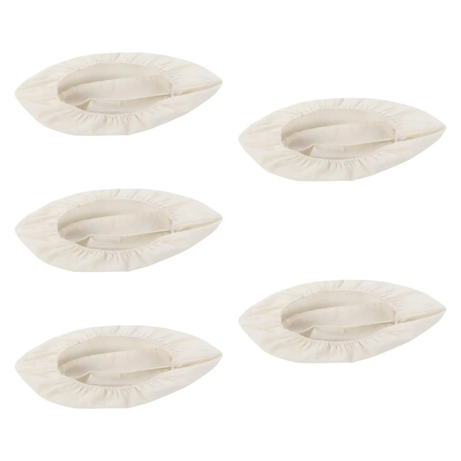 Sourdough Dough Rising Basket Cloth Liner Oval and Round Bread Bowl Cover Breathable Cotton for Kitchen Baking