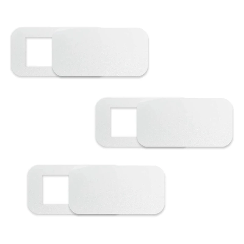 3 Pcs Computer Tablet Camera Anti-Peeping Privacy Patch Slide Cover Webcam Cover Laptop Camera Cover Sliding White