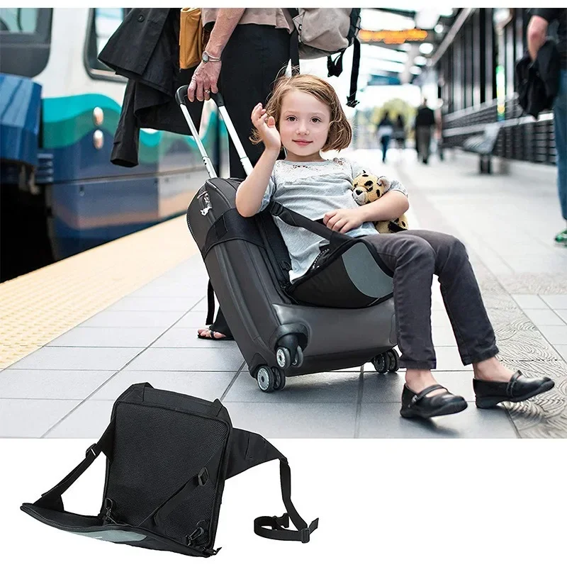 Seat Trolley Box Baby Seat Cushion Children\'s Backpack Luggage Compartment Can Sit 1-3 Years Old Boys and Girls Travel Cushion