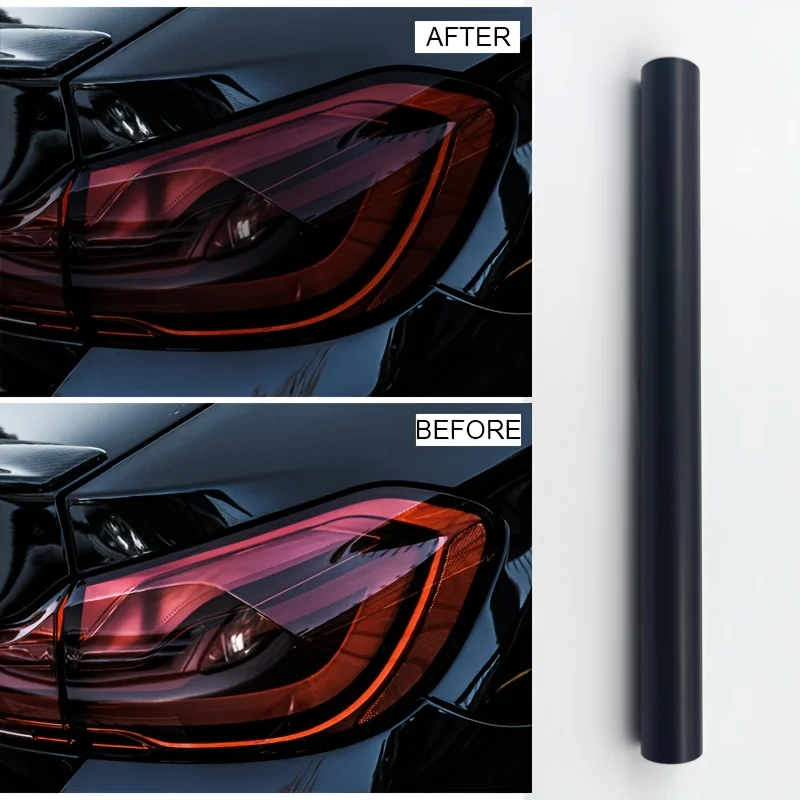 Headlight Taillight Film Roll Glossy Vinyl Waterproof Durable Anti Scratch UV Block for Car Motorcycle Auto