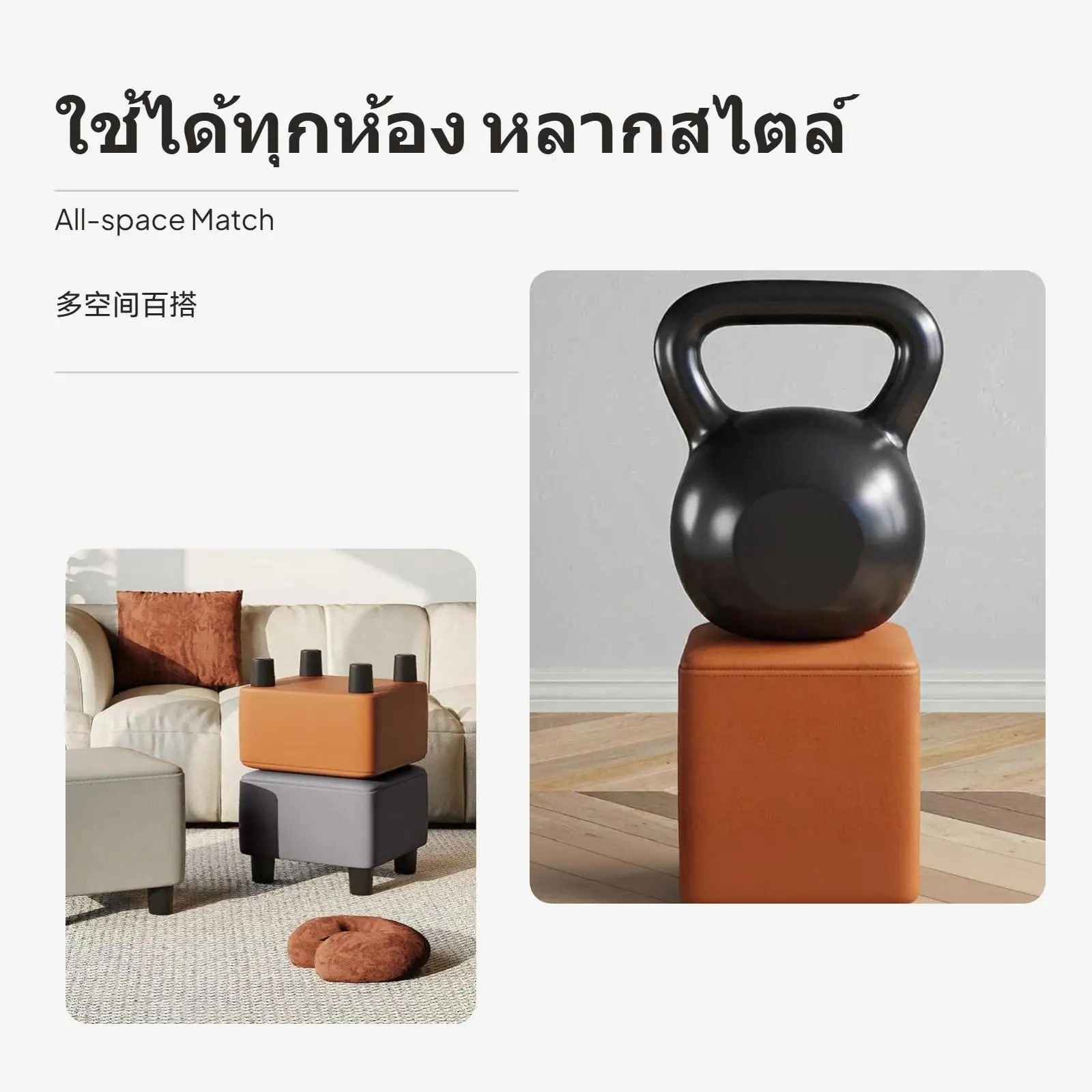 مسند قدم متعدد الأغراض من الخشب الصلب، مقعد أحذية للمدخل، مسند مناسب لغرفة المعيشة للأطفال، 30 × 30 × 30 سم في القهوة