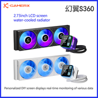 X-GAMERX S360 ARGB All-in-one water cooling radiator/Support LGA1851/1700/115X/1200/AM5/AM4/2.73-inch magnetic LCD screen