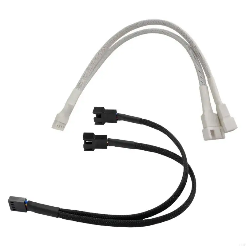 

4Pin Fan Splitter Adapter 1 To 2 Extension Cable For Multiple Cooling Fan With Sync And Power Supply K1KF