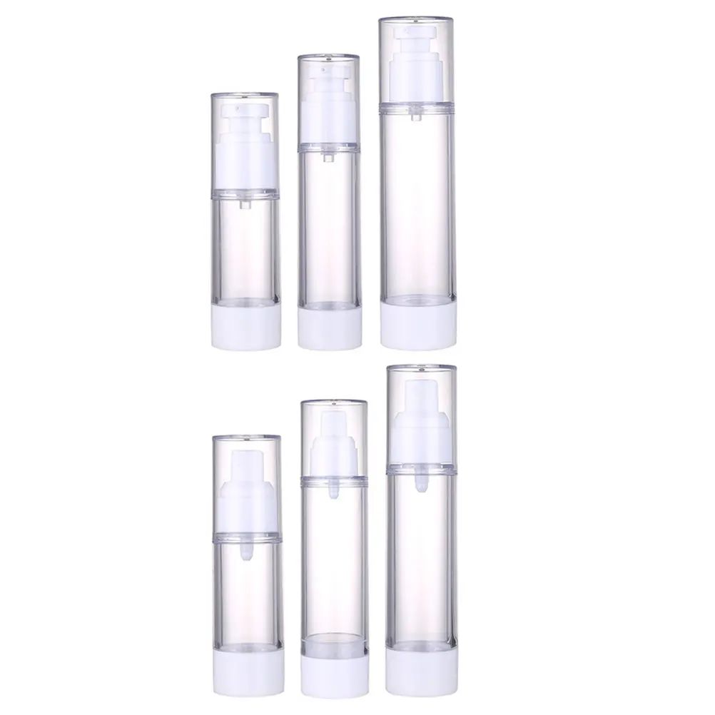 

6pcs Spray Cosmetics Mist Travel Compact White Plastic Lotion Sprayer Misting Empty Sub Bottles Lightweight Large Capacity