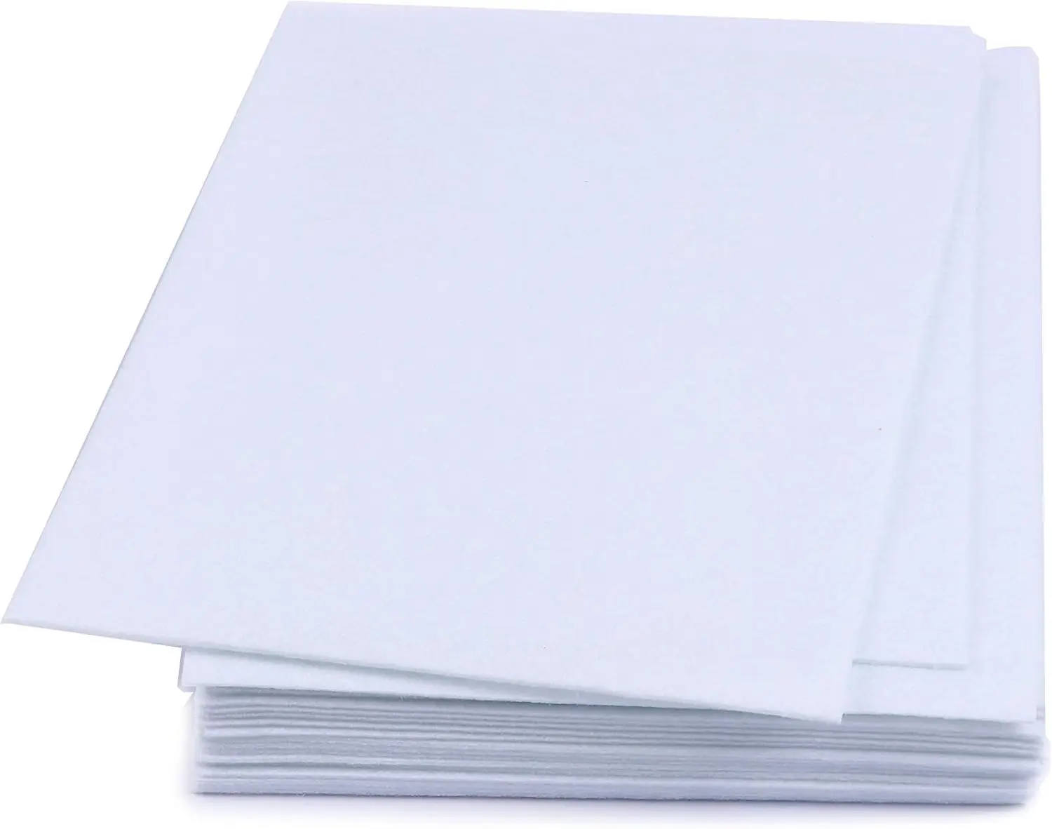 

Thick Stiff Felt Sheets 9x12 Inch, White, Pack of 15 for Crafts and DIY Projects