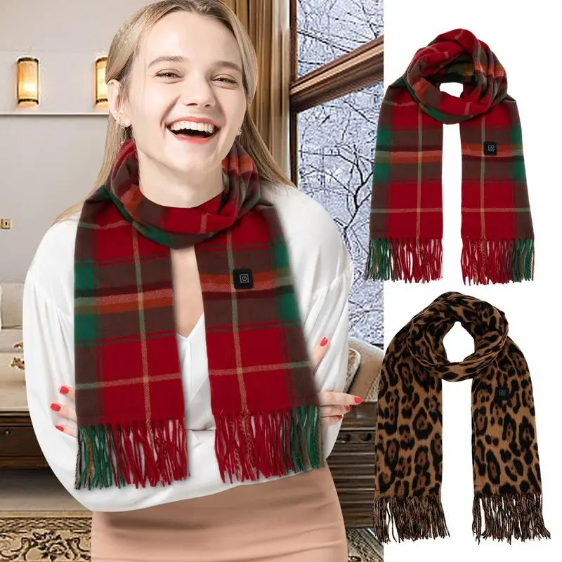 

Heated Scarf Rechargeable USB Rechargeable Scarves With Three Temperature Levels Outdoor Women Scarves For Traveling School Work