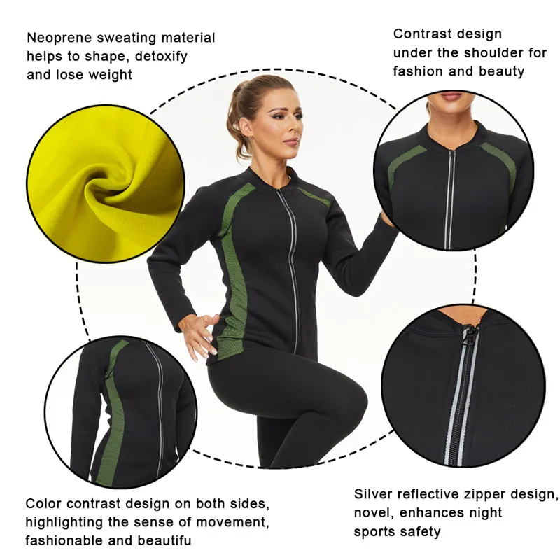 LAZAWG Woman Neoprene Sauna Shapewear Hot Body Shaper Sweat Gym Slimming Workout Waist Trimmer Suit Hot Sweat Shirts Tank Topss
