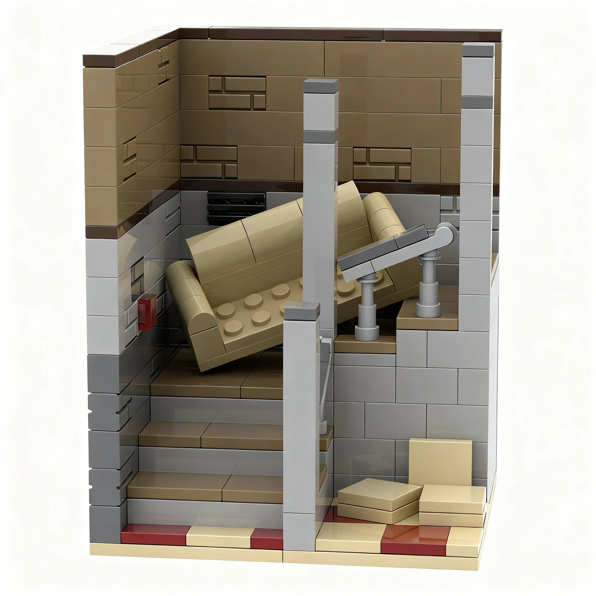 217pcs MOC PIVOT - Friends Sitcom Vignette Scene Model Building Blocks Architecture Christmas Gift Toys Assemble Art DIY Brick