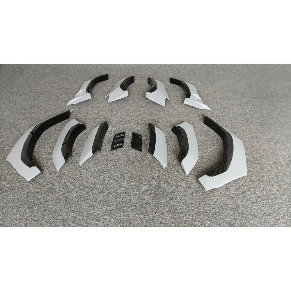 تعديل قوس عجلة السيارة 1016 نمط شبه جاف من ألياف الكربون قوس عجلة عريض مناسب لعام 2022-2023. أوروس إس