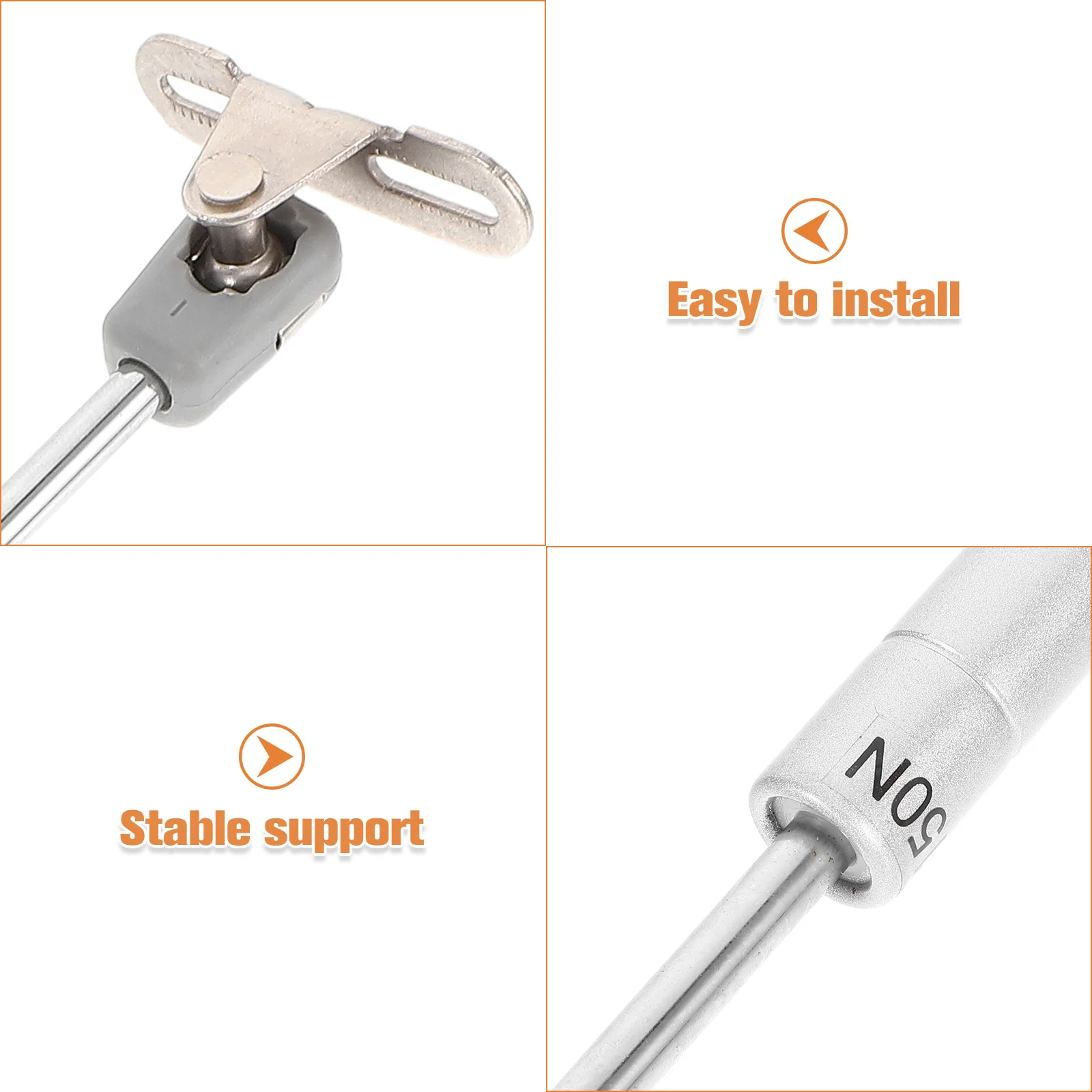 2 قطعة خزانة الهوائية رفع دعم قضيب الغاز الهيدروليكي البقاء لأبواب الأثاث سهلة التركيب مستقرة لينة إغلاق #3