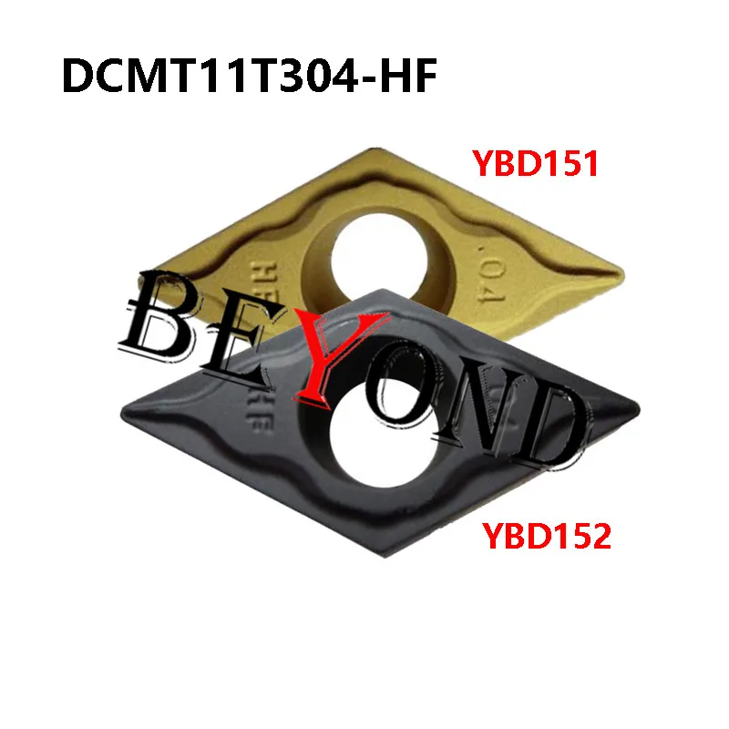 DCMT11T304-HF YBD151 DCMT11T308-HR YBD152 YBD102 100% Original Carbide Inserts DCMT 11T304 11T308 Process Cast Iron CNC Tools