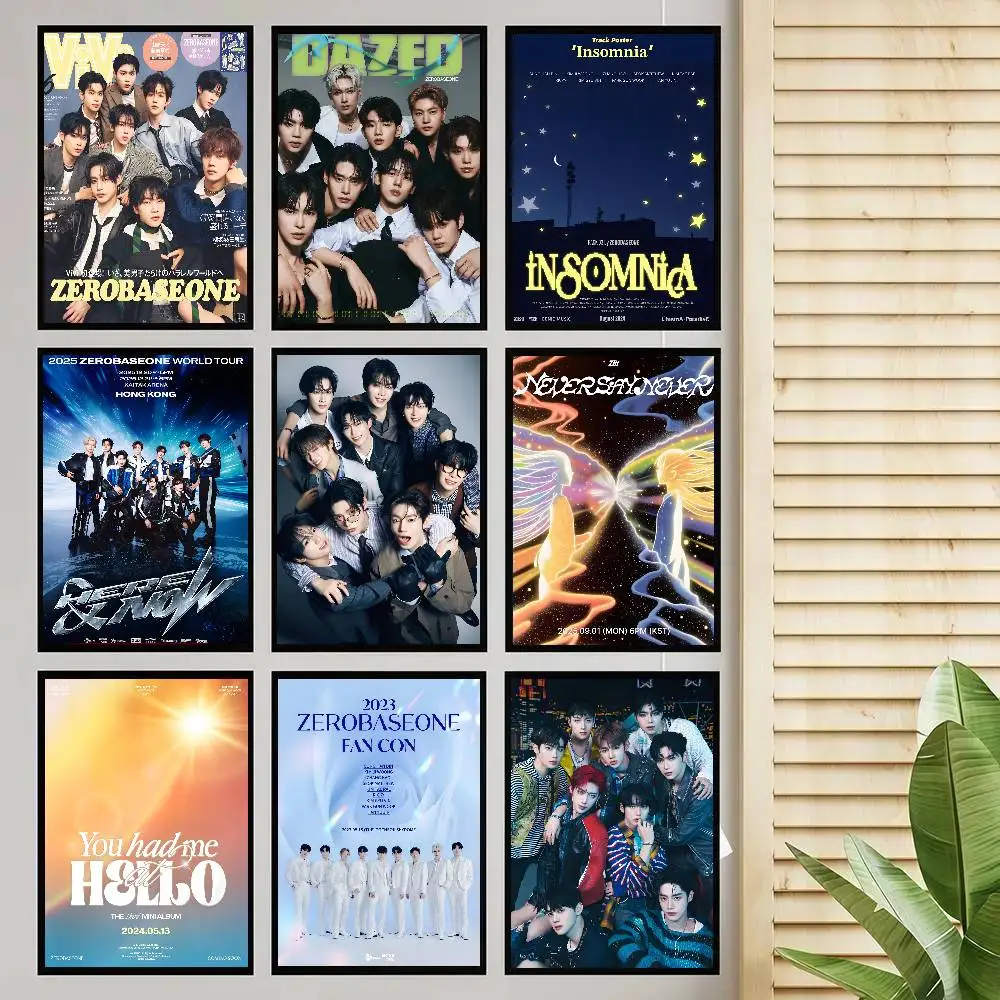 Korean Group K-POP ZB1 Poster Self-adhesive Art Room Entrance Restaurant Wall Decor Art Painting - view 3