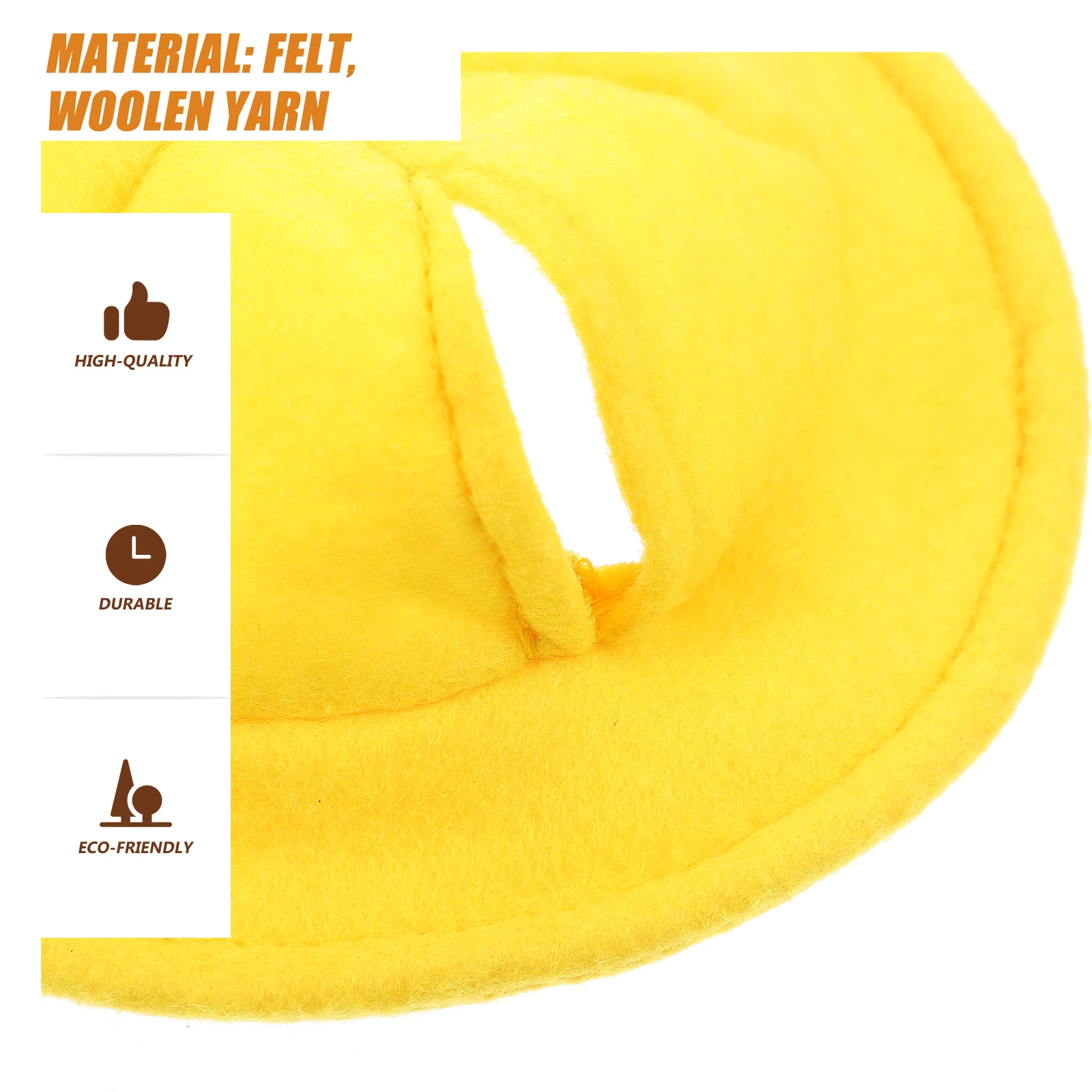

1pcs Cute Pet Yellow Hat Felt Bunny Rabbit Cosplay Party Accessory Small Comfortable Durable for Dogs Cats Photo Props Gift Pet